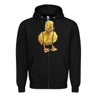 Black Baby Duck Zipper Hoodie - LillyAllenDesigns