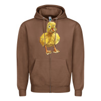 Chestnut Baby Duck Zipper Hoodie - LillyAllenDesigns