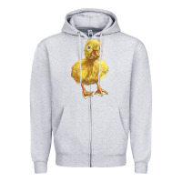 Heather Grey Baby Duck Zipper Hoodie - LillyAllenDesigns