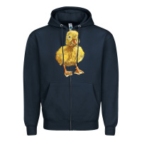 Navy Baby Duck Zipper Hoodie - LillyAllenDesigns