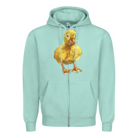 Seafoam Baby Duck Zipper Hoodie - LillyAllenDesigns