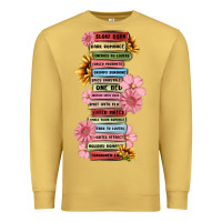 Antique Gold floral books Premium Sweatshirt - MaliasSmallBusiness