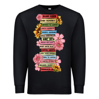 Black floral books Premium Sweatshirt - MaliasSmallBusiness