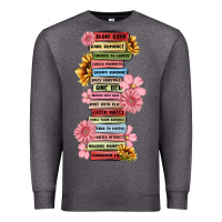 Charcoal Heather floral books Premium Sweatshirt - MaliasSmallBusiness