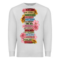 Dove Grey floral books Premium Sweatshirt - MaliasSmallBusiness