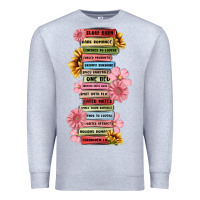 Heather Grey floral books Premium Sweatshirt - MaliasSmallBusiness