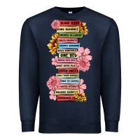 Navy floral books Premium Sweatshirt - MaliasSmallBusiness
