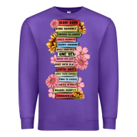 Purple floral books Premium Sweatshirt - MaliasSmallBusiness