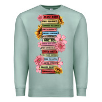 Seafoam floral books Premium Sweatshirt - MaliasSmallBusiness