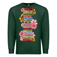 Sports Green floral books Premium Sweatshirt - MaliasSmallBusiness