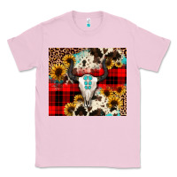 Bubblegum Pink bullskull Sunflower Classic Tee - JahusDesignShop