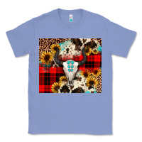 Colony Blue bullskull Sunflower Classic Tee - JahusDesignShop
