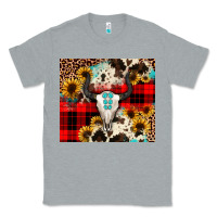 Heather Grey bullskull Sunflower Classic Tee - JahusDesignShop