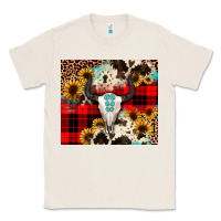 Natural bullskull Sunflower Classic Tee - JahusDesignShop