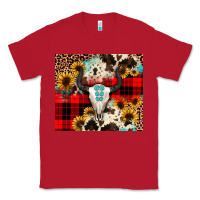 Red bullskull Sunflower Classic Tee - JahusDesignShop