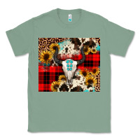 Sage bullskull Sunflower Classic Tee - JahusDesignShop