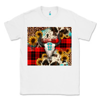 White bullskull Sunflower Classic Tee - JahusDesignShop