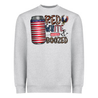 Red White  Boozed Heavyweight Sweatshirt | Teevron
