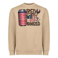 Mushroom red white  boozed Heavyweight Sweatshirt - CowhideDigitalArt