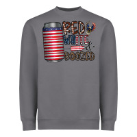 Storm red white  boozed Heavyweight Sweatshirt - CowhideDigitalArt