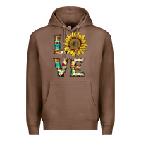 Chestnut western love with sunflower Premium Hoodie - Artiststas