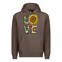 Coffee western love with sunflower Premium Hoodie - Artiststas