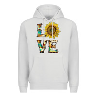 Dove Grey western love with sunflower Premium Hoodie - Artiststas