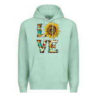 Seafoam western love with sunflower Premium Hoodie - Artiststas