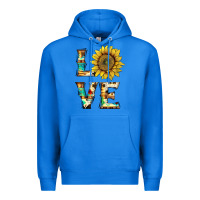 True Royal western love with sunflower Premium Hoodie - Artiststas