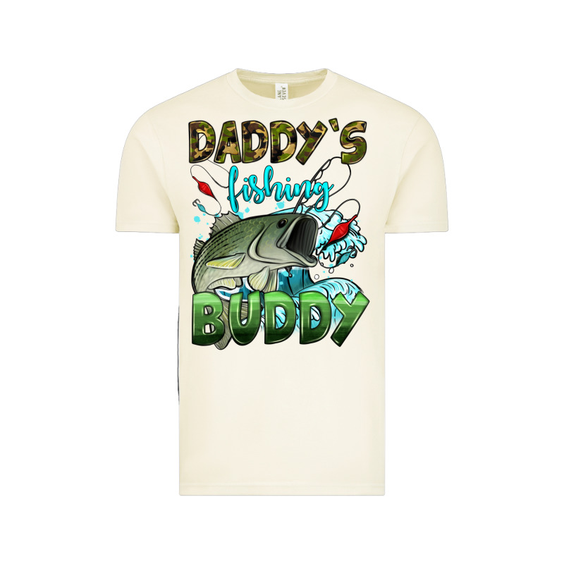 Daddy's Fishing Buddy Vintage Tee by HRA Design Shop | Teevron