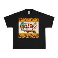 Black god bless america square coaster Urban Heavy Tee - HRA Design Shop
