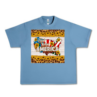 Pebble Blue god bless america square coaster Urban Heavy Tee - HRA Design Shop