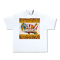 White god bless america square coaster Urban Heavy Tee - HRA Design Shop