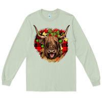 Matcha highland cow  christmas Long Sleeve Tee - JahusDesignShop