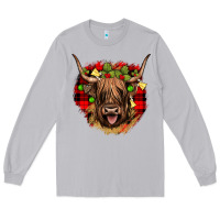 Moon Dust highland cow  christmas Long Sleeve Tee - JahusDesignShop