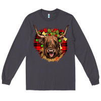 Smoke highland cow  christmas Long Sleeve Tee - JahusDesignShop