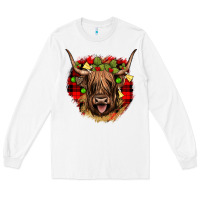 White highland cow  christmas Long Sleeve Tee - JahusDesignShop