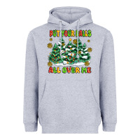 Heather Grey put your balls all over me Heavyweight Hoodie - MaliasSmallBusiness