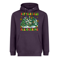 Plum put your balls all over me Heavyweight Hoodie - MaliasSmallBusiness