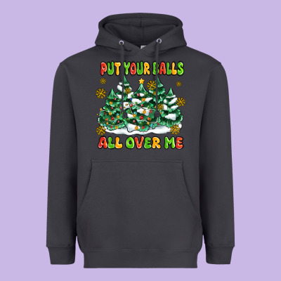 Put Your Balls All Over Me Heavyweight Hoodie Designed By Maliassmallbusiness