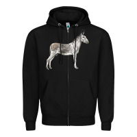 Black Andalusian Donkey Zipper Hoodie - LillyAllenDesigns