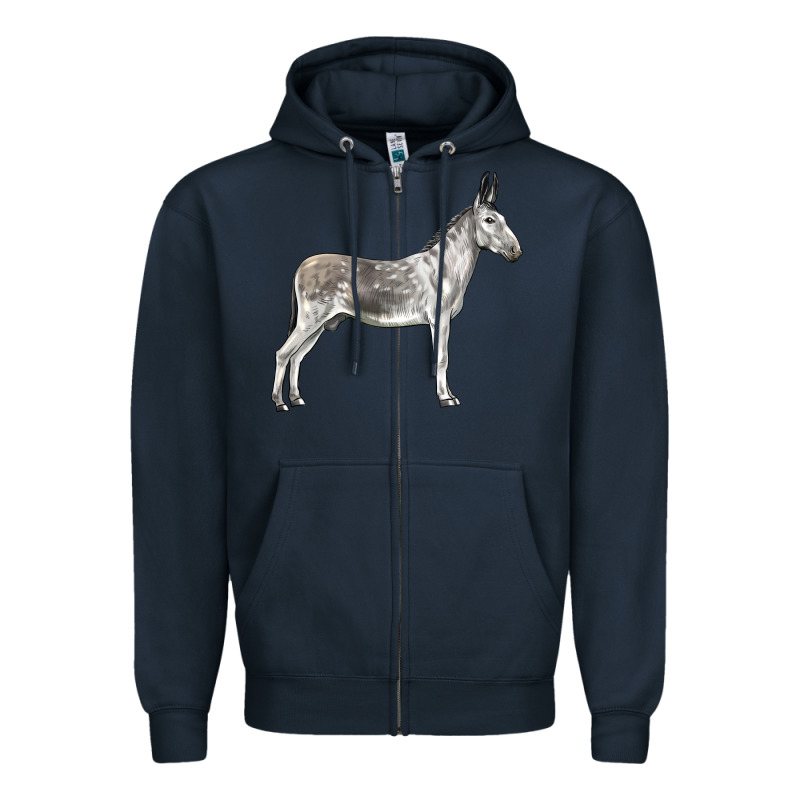 Andalusian Donkey Zipper Hoodie by LillyAllenDesigns | Teevron