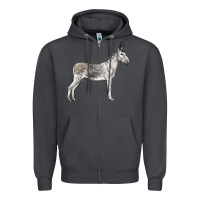 Smoke Andalusian Donkey Zipper Hoodie - LillyAllenDesigns