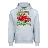 Heather Grey Merry Christmas truck Urban Hoodie - texasbilliewilder