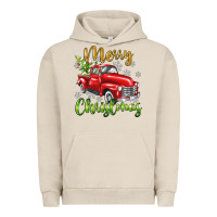 Pigment French Oak Merry Christmas truck Urban Hoodie - texasbilliewilder