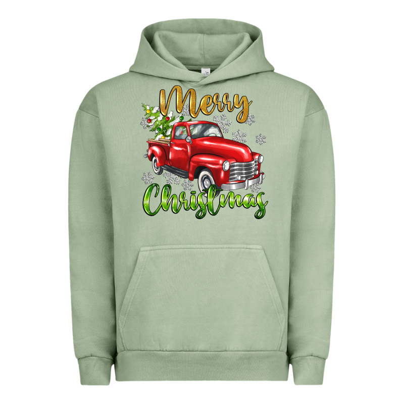 Merry Christmas Truck Urban Hoodie by texasbilliewilder | Teevron
