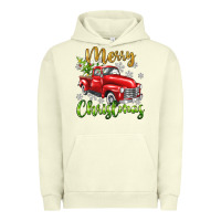 Pigment Pistachio Merry Christmas truck Urban Hoodie - texasbilliewilder