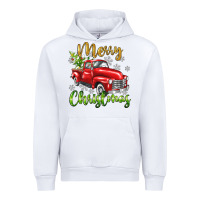 White Merry Christmas truck Urban Hoodie - texasbilliewilder