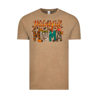 Vintage Coffee thankful mama highland cow Vintage Tee - RacoonDesign