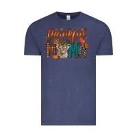 Vintage Denim thankful mama highland cow Vintage Tee - RacoonDesign